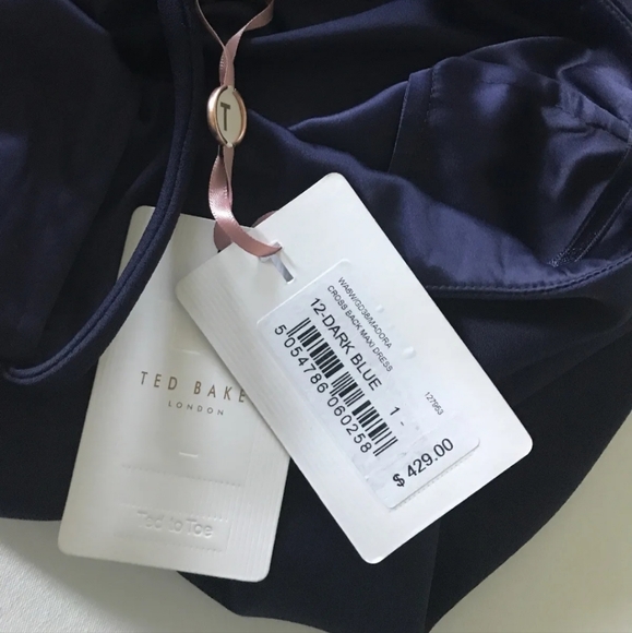 Ted Baker Madora Cross Back Maxi Dress Size 1 TB USA 4 $429 - Picture 10 of 12